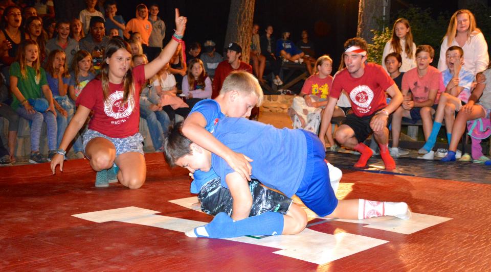 wrestling and bingo night at walton's Grizzly Lodge