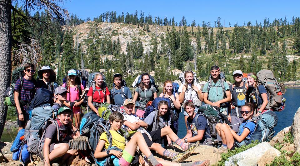 alt="backpacking at Deer Lake near the Sierra Buttes"