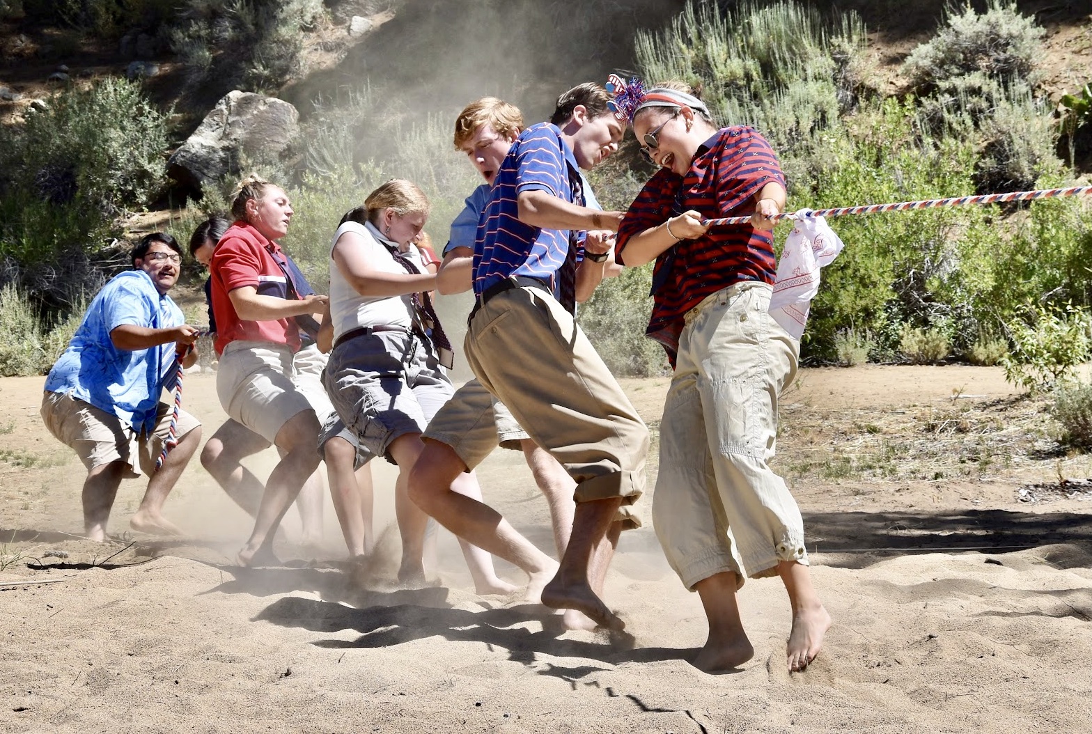 Staff Tug of War